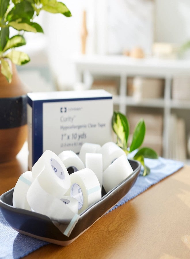 Kendall Medical Tape, 1 Inch x 10 Yd, Plastic, Transparent, Non-Sterile, 12 Rolls, 1 Pack - Image 5